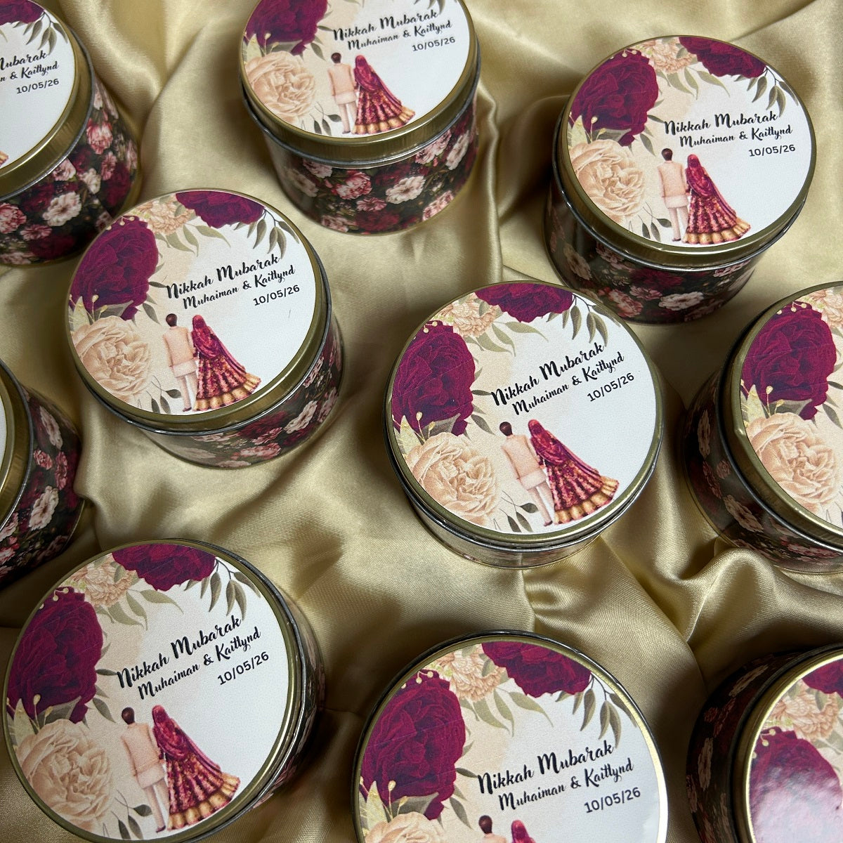 Customized Tin Bid Box (Nikkah Mubarak)