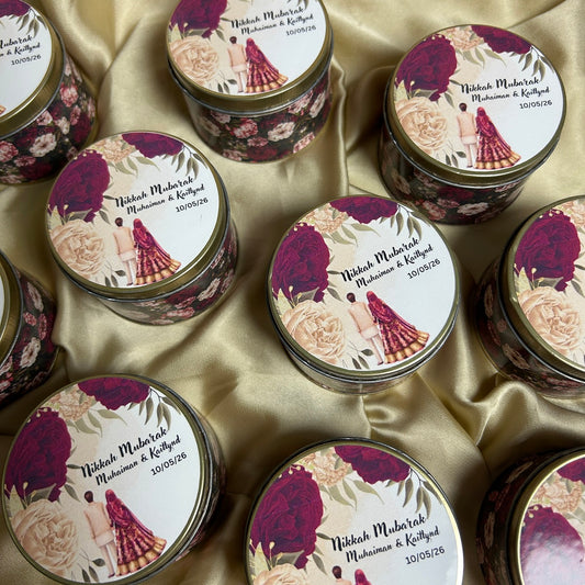 Customized Tin Bid Box (Nikkah Mubarak)