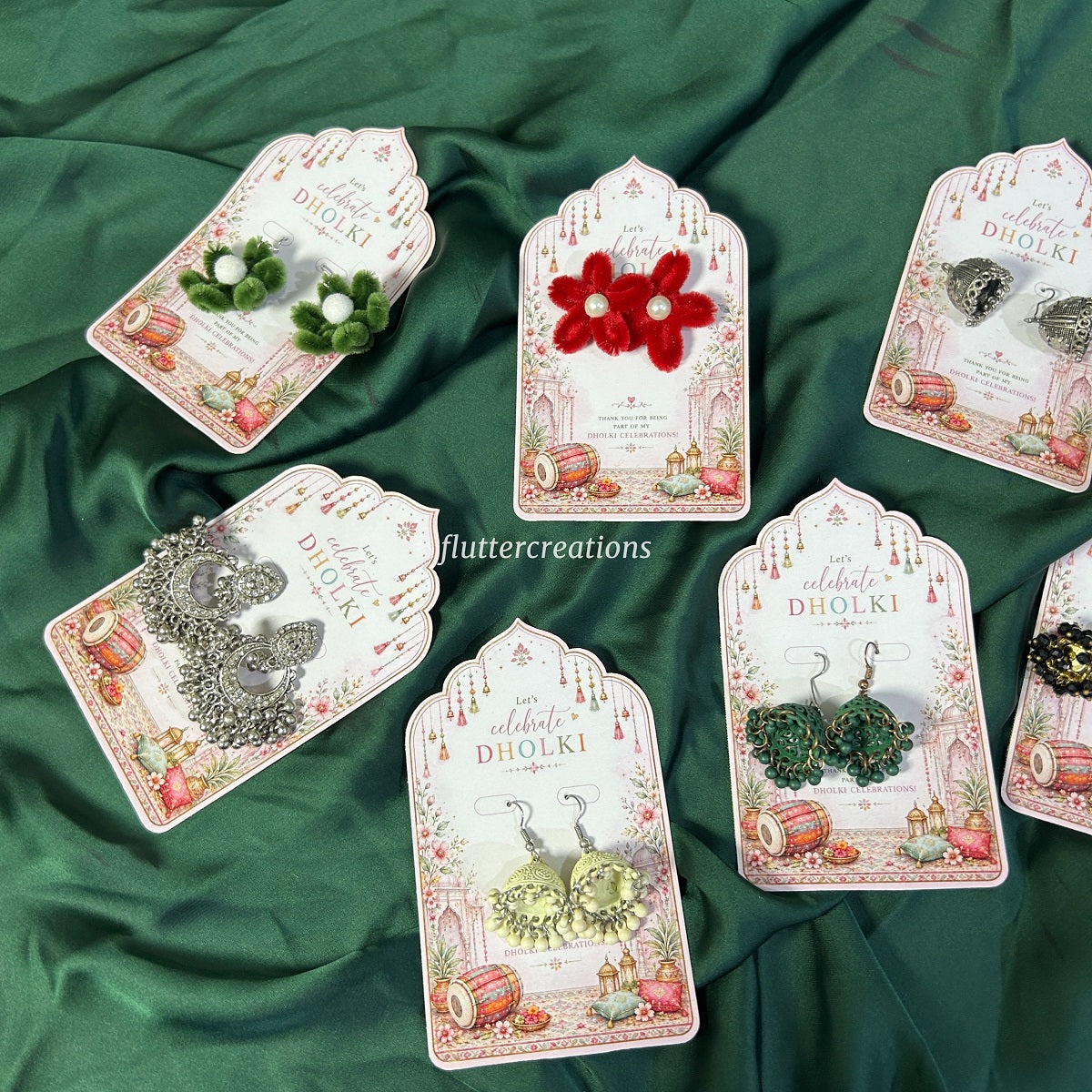 Jhumka Favour Cards