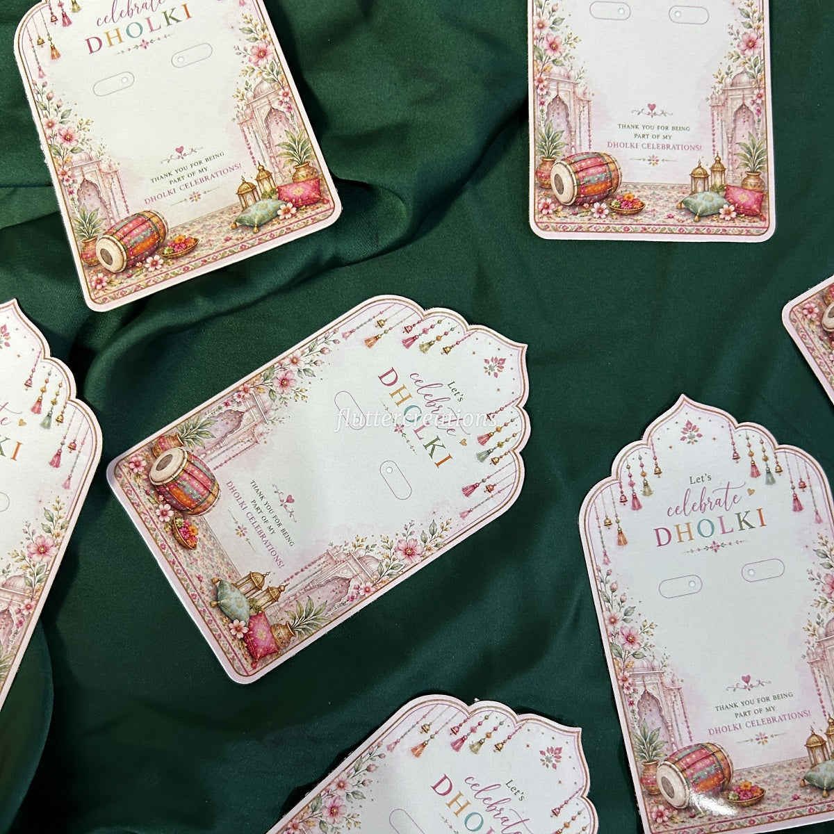 Jhumka Favour Cards