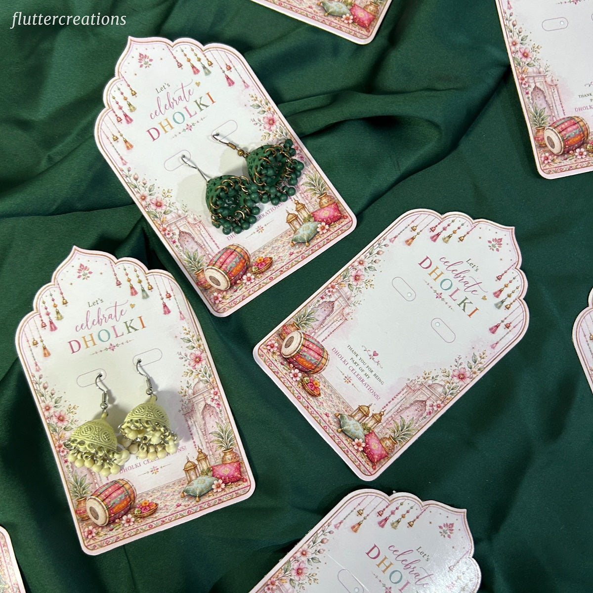 Jhumka Favour Cards