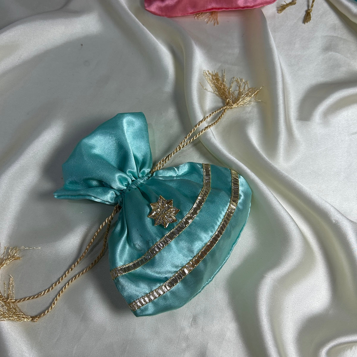 Silk Pouches with Gota