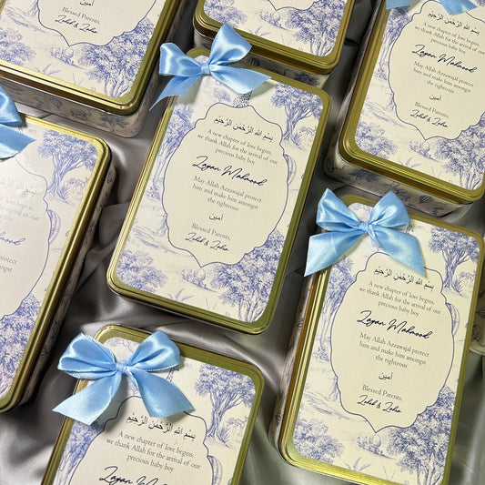 Personalized Baby Announcement Tin Box