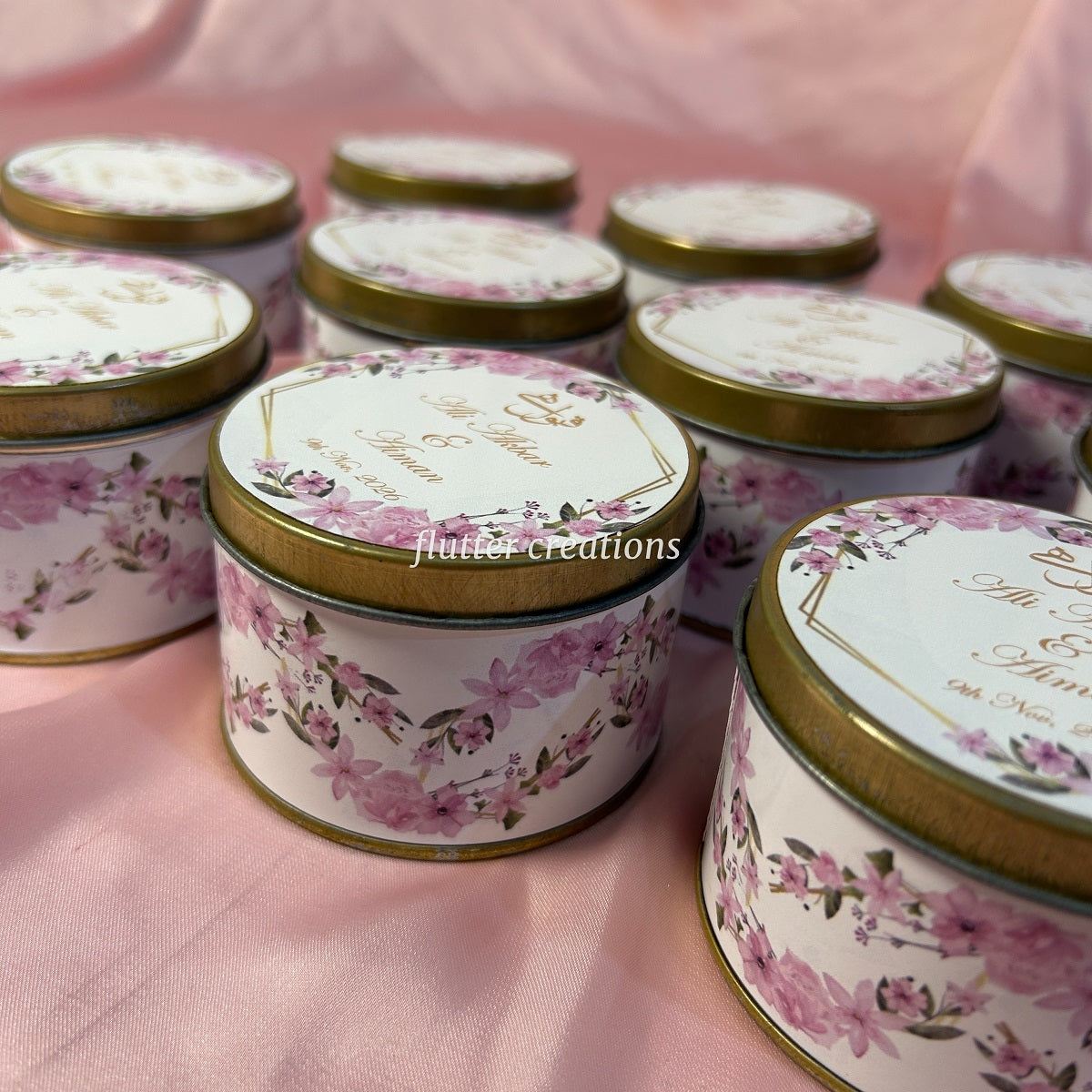 Floral Design Tin Bid Box (Qabool hai)