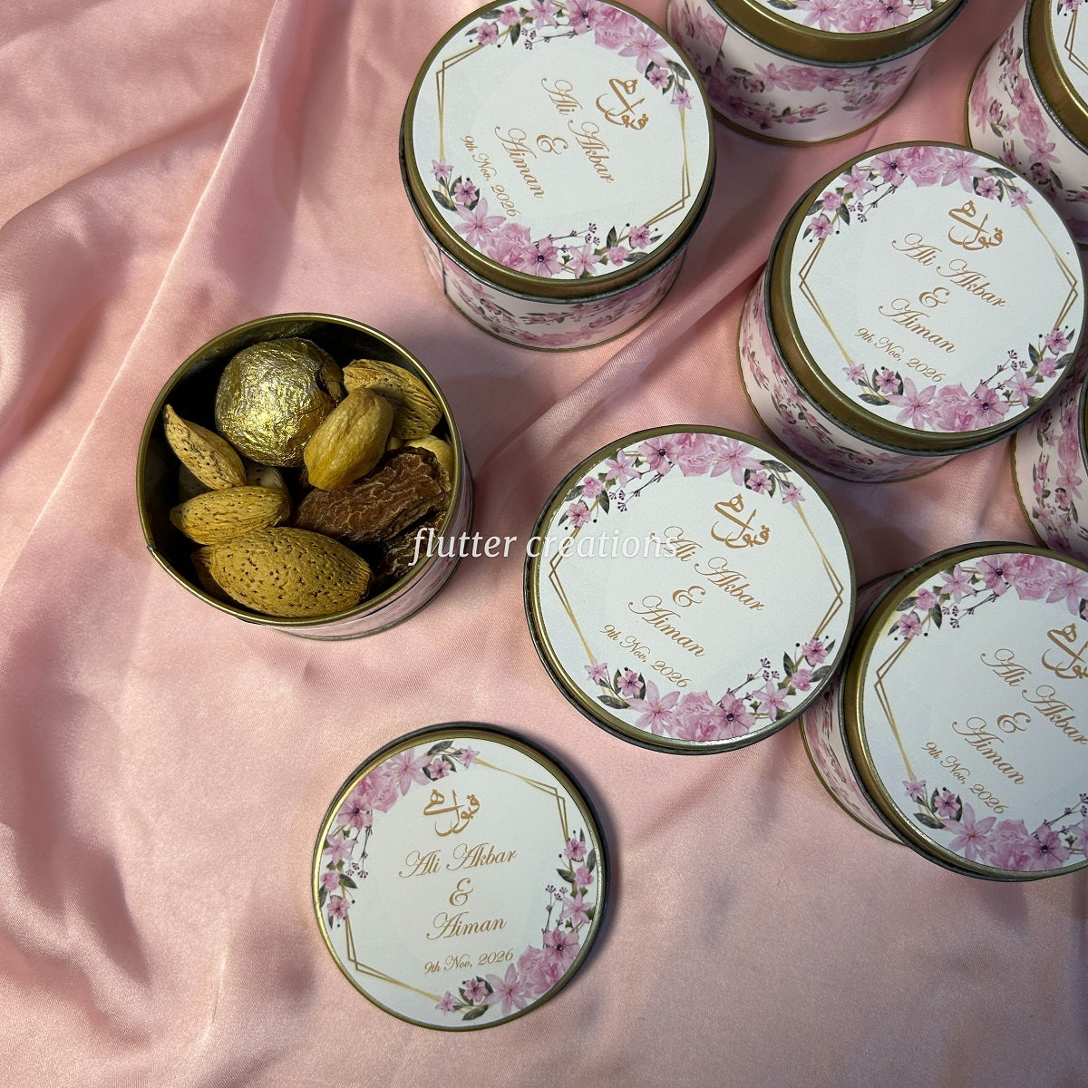 Floral Design Tin Bid Box (Qabool hai)