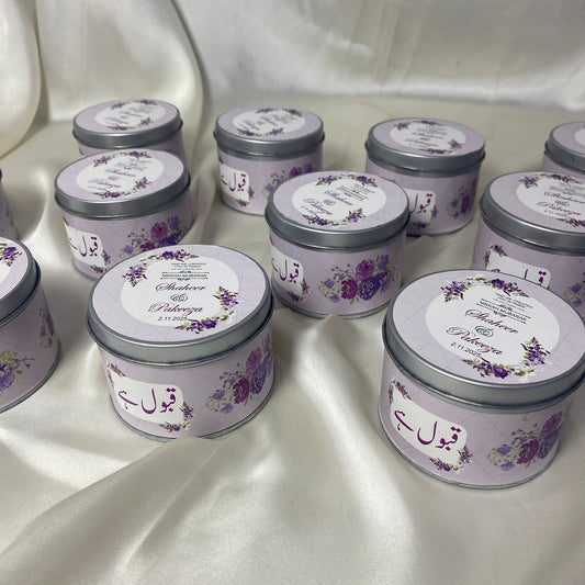 Silver Customized Tin Bid Box