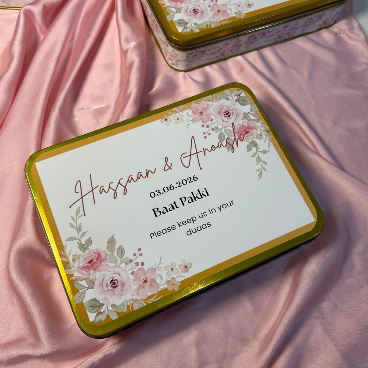 Customized Sweet Tin Box (Baat Pakki)