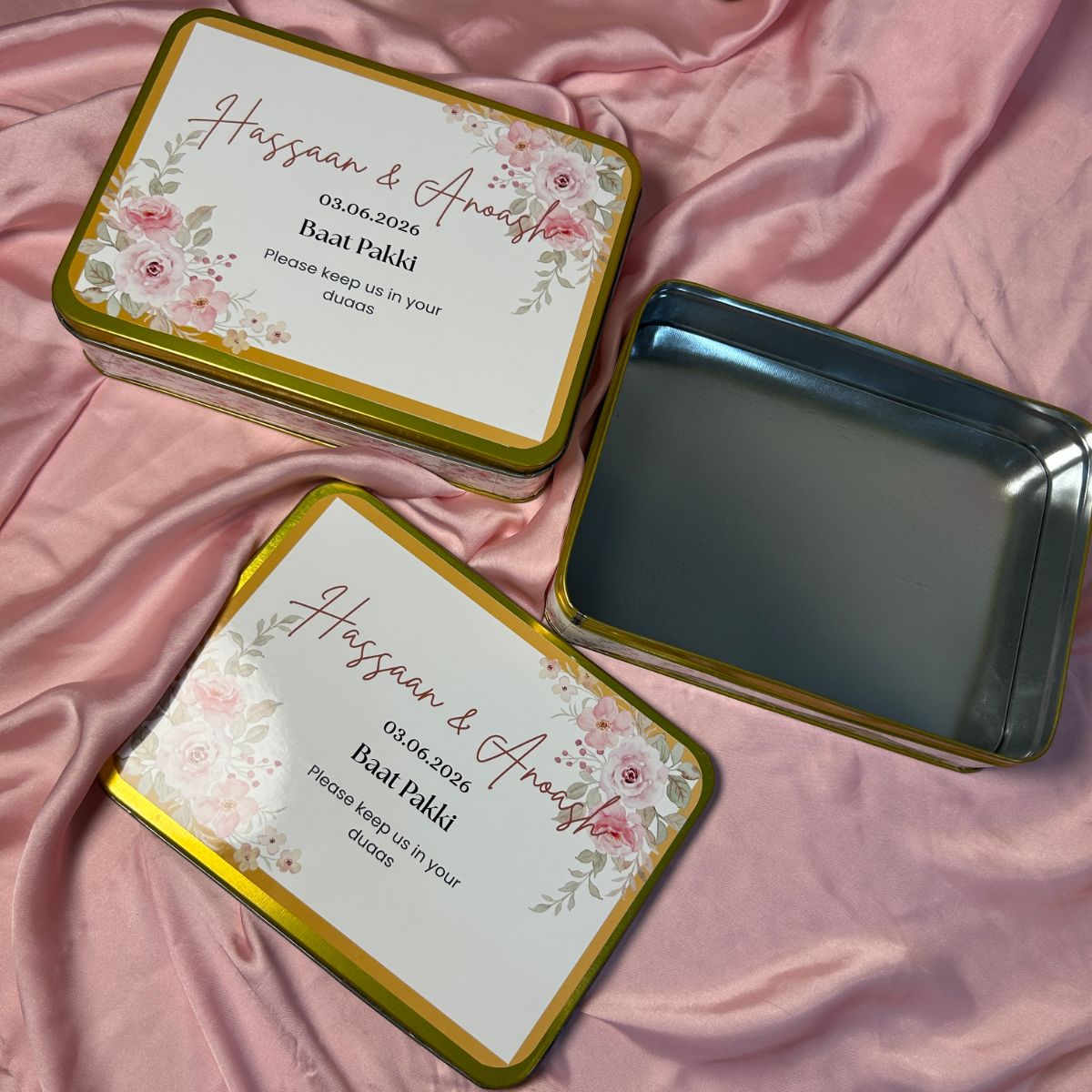 Customized Sweet Tin Box (Baat Pakki)