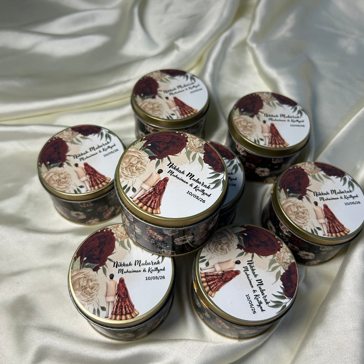 Customized Tin Bid Box (Nikkah Mubarak)