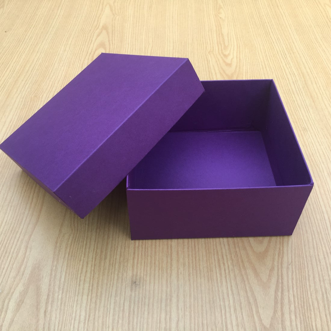 Plain Cardboard Purple Boxes