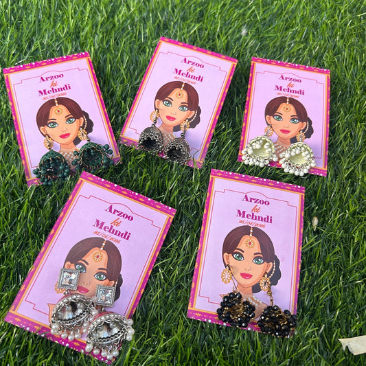 Jhumka Favour Cards