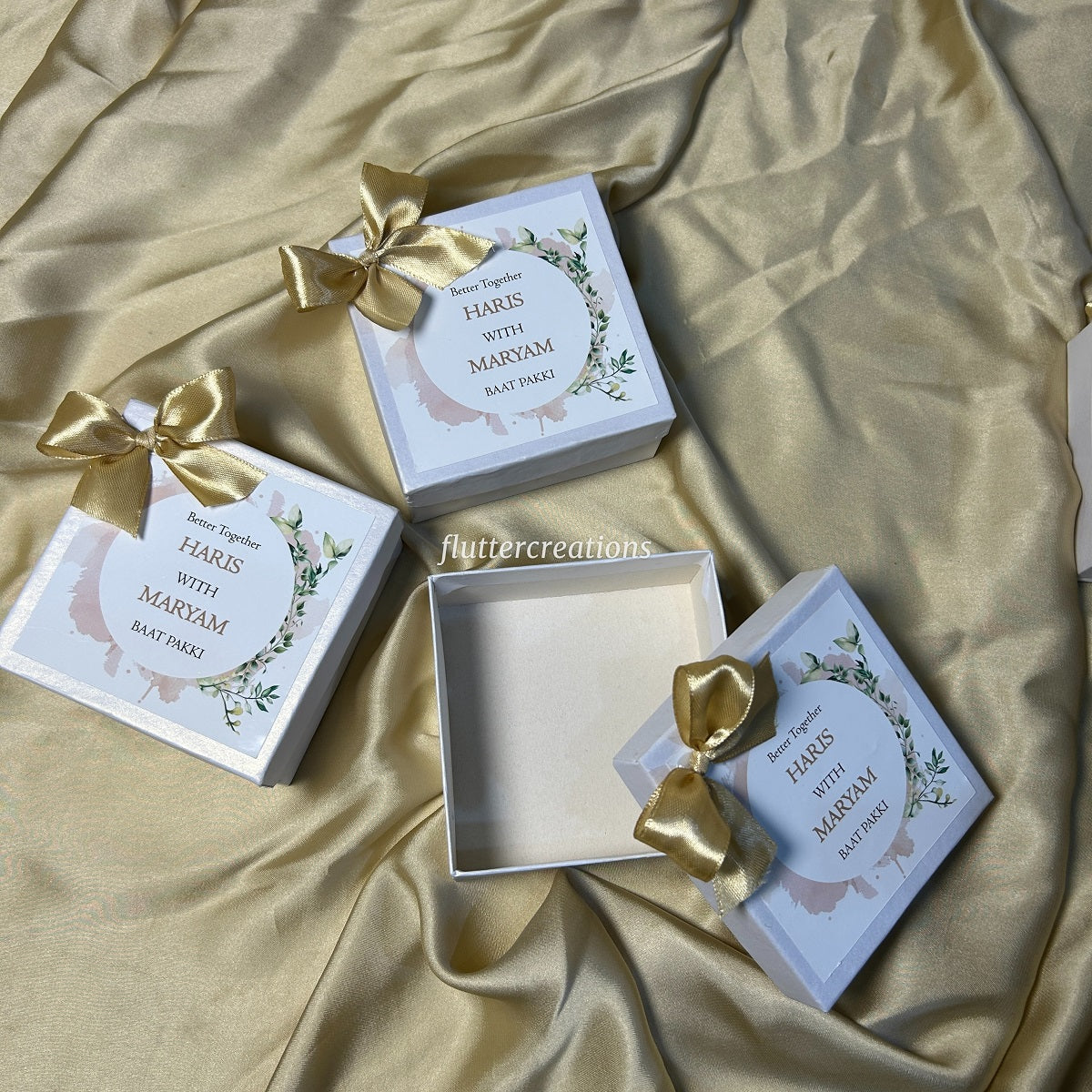 Elegant Floral theme Mithai Boxes