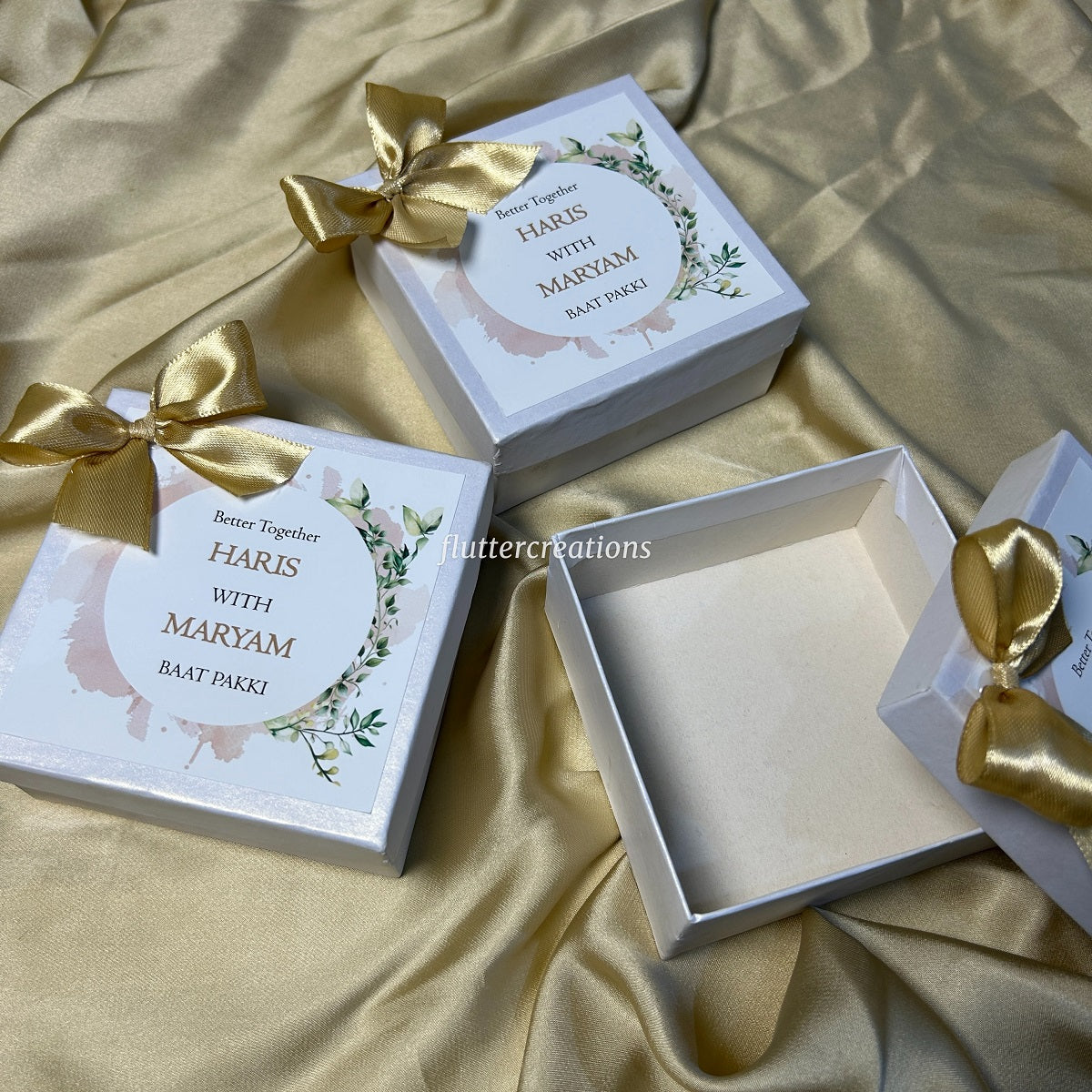 Elegant Floral theme Mithai Boxes