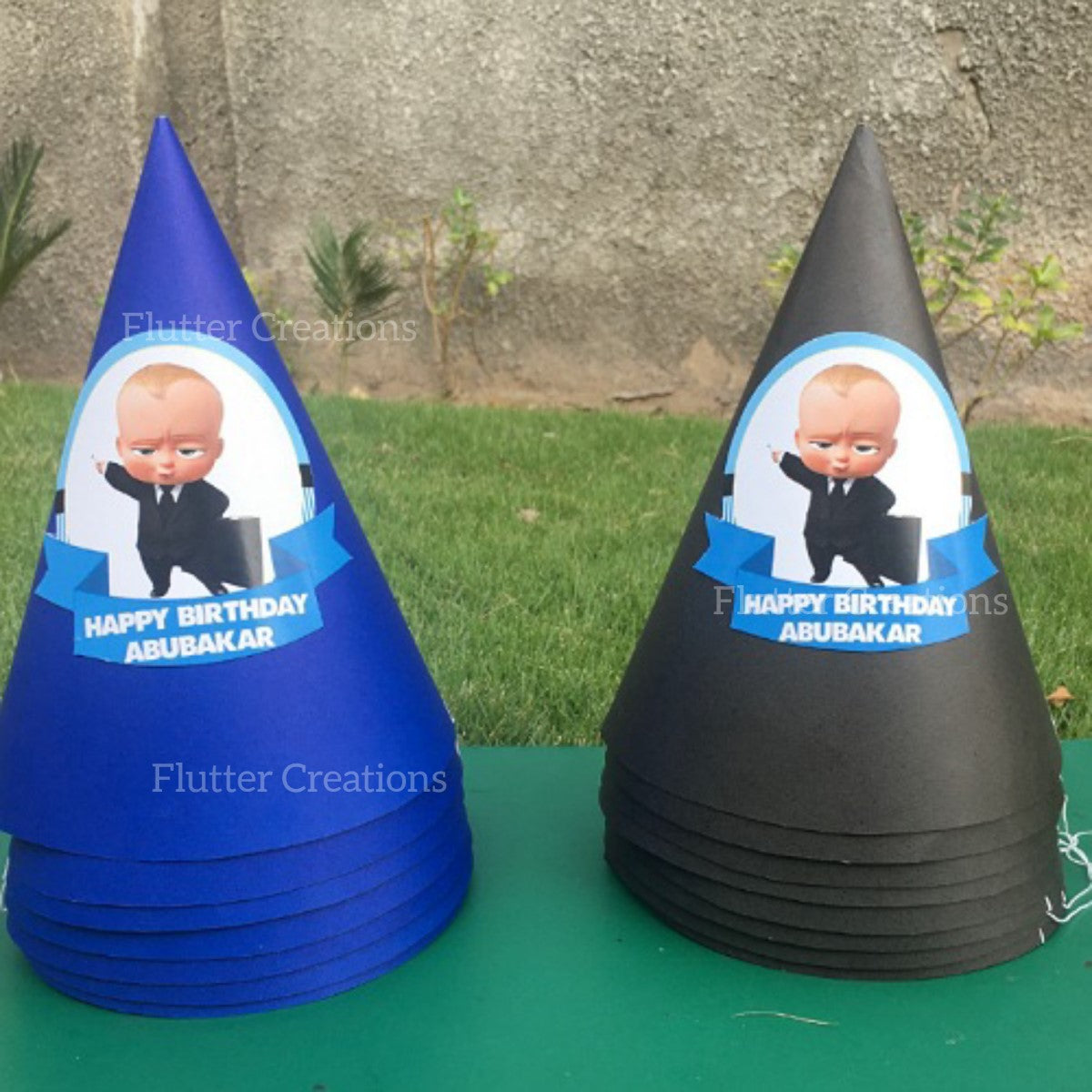 Bossbaby Printed Birthday Caps