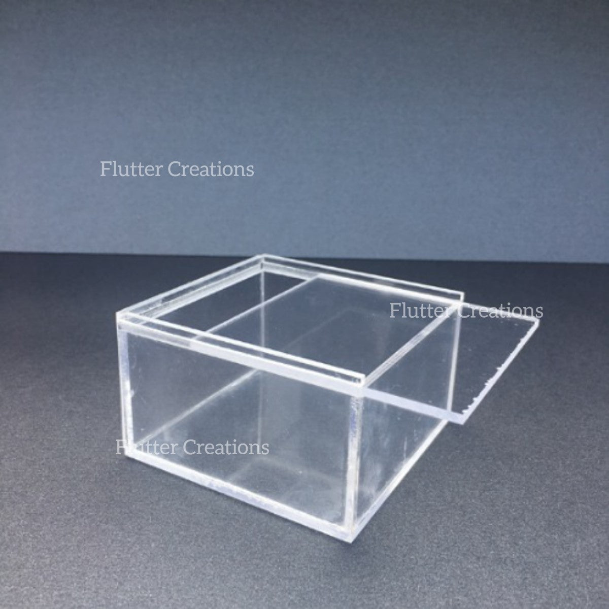 Plain Acrylic Slider Box