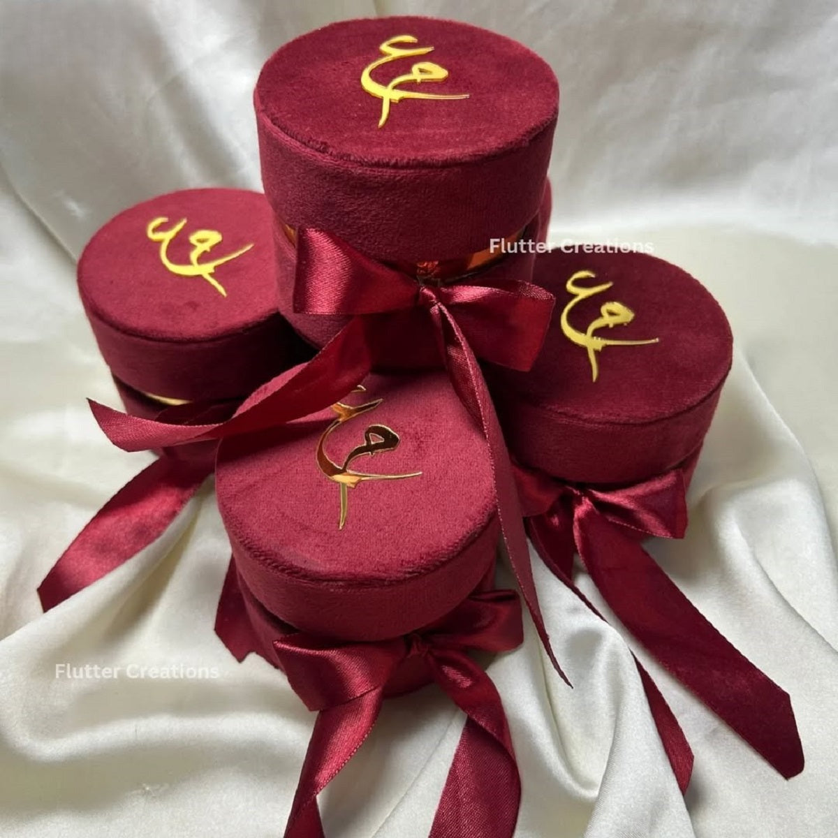 Maroon Velvet Nikkah Box