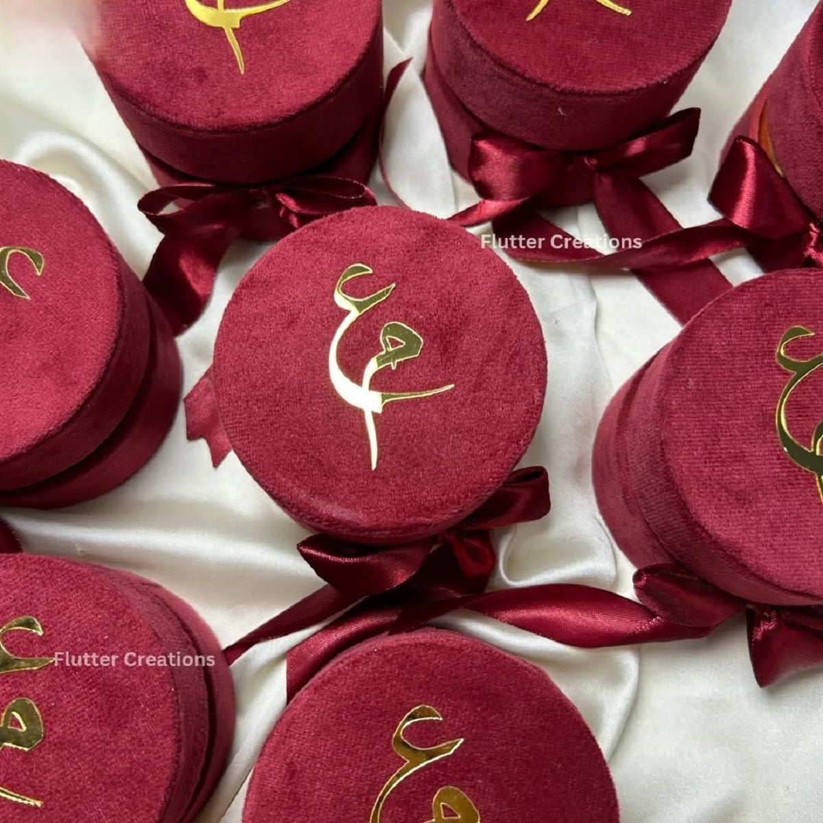 Maroon Velvet Nikkah Box