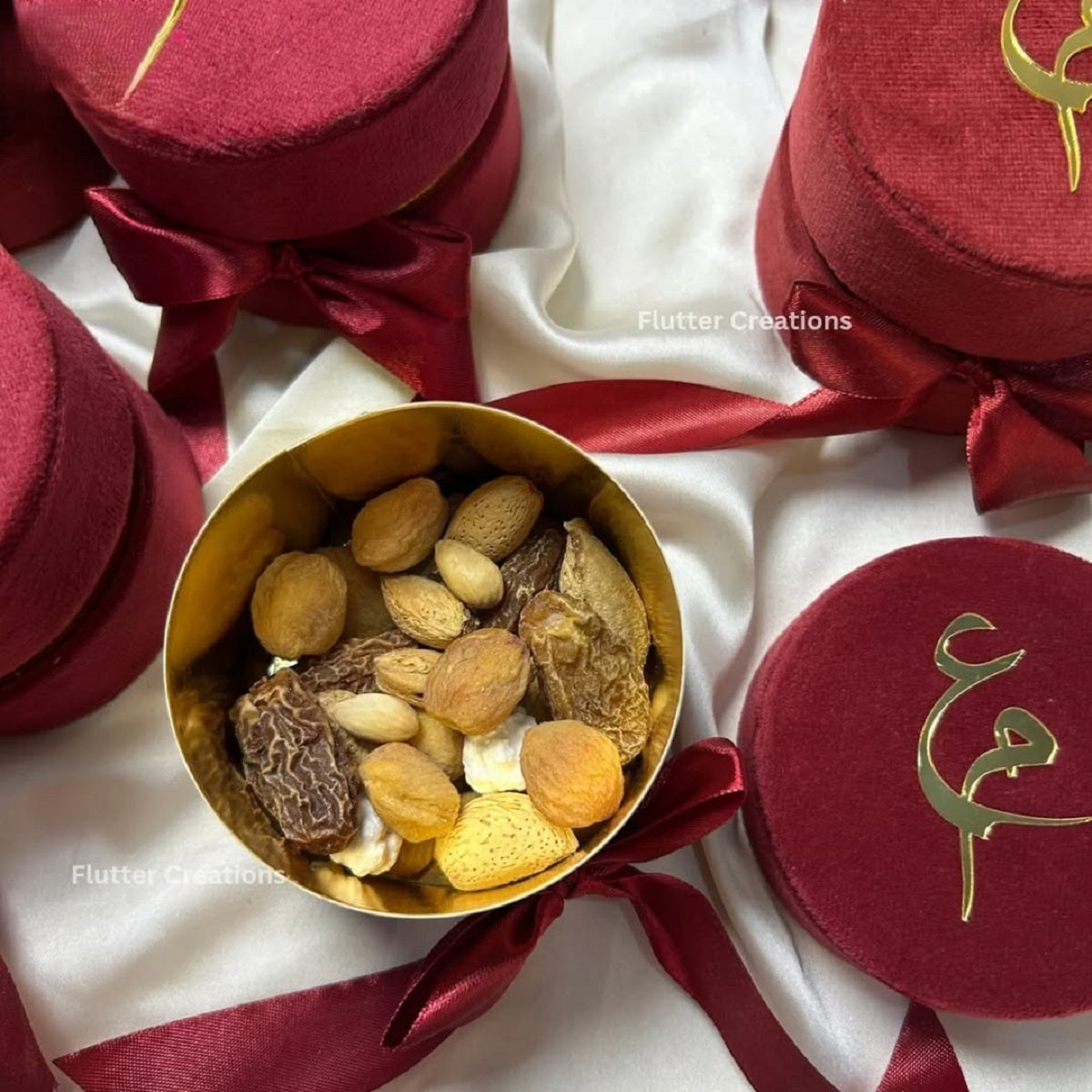 Maroon Velvet Nikkah Box
