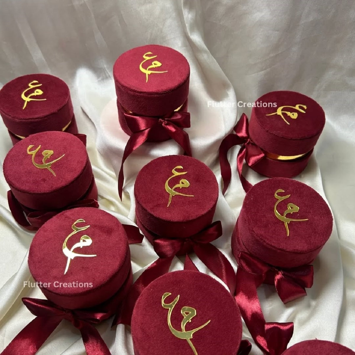 Maroon Velvet Nikkah Box