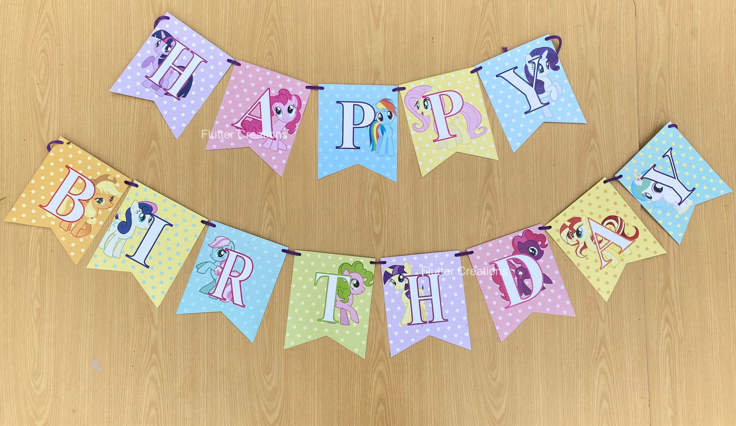 My Little Pony Happy Birthday Banner