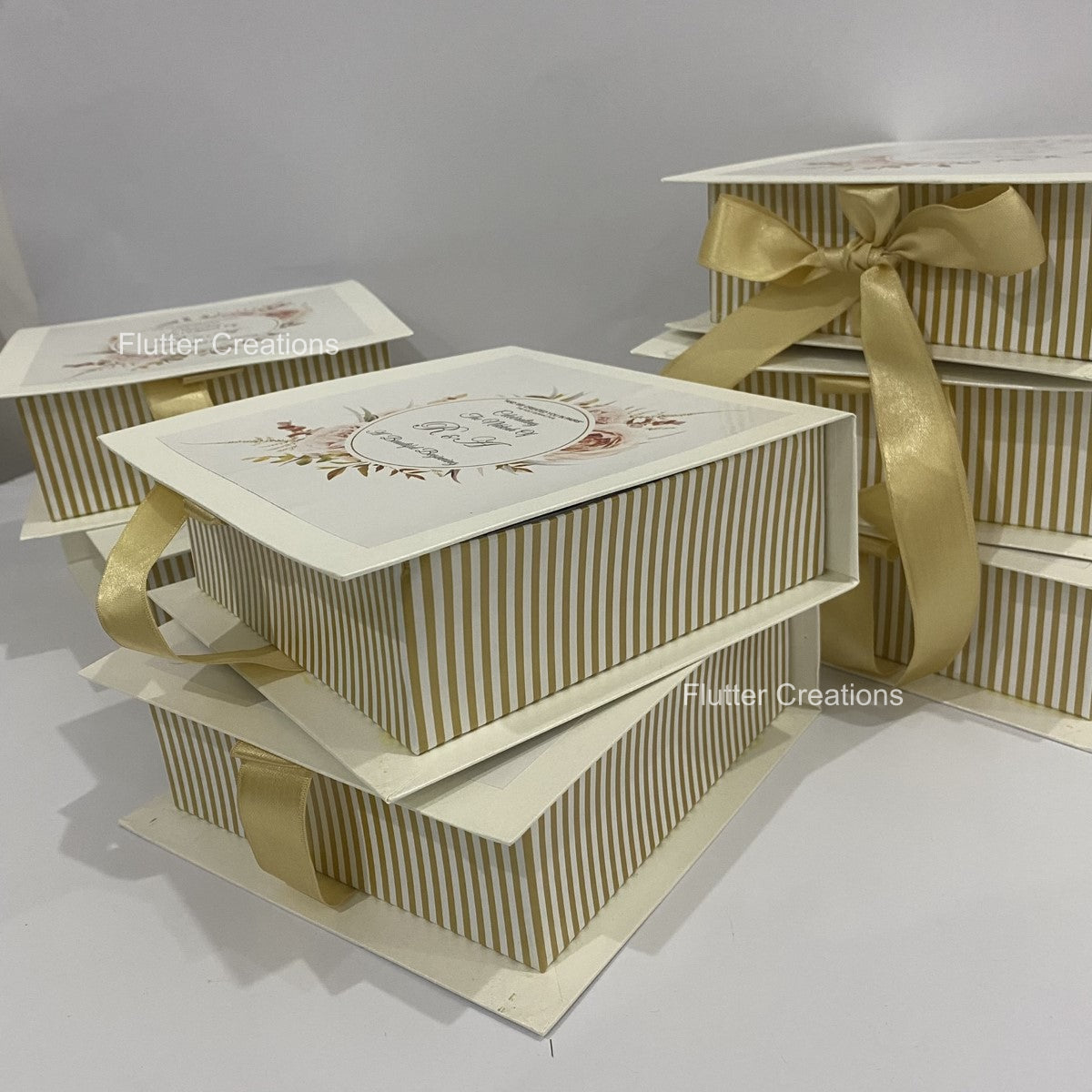 Off white Bookstyle Box with Top Printing