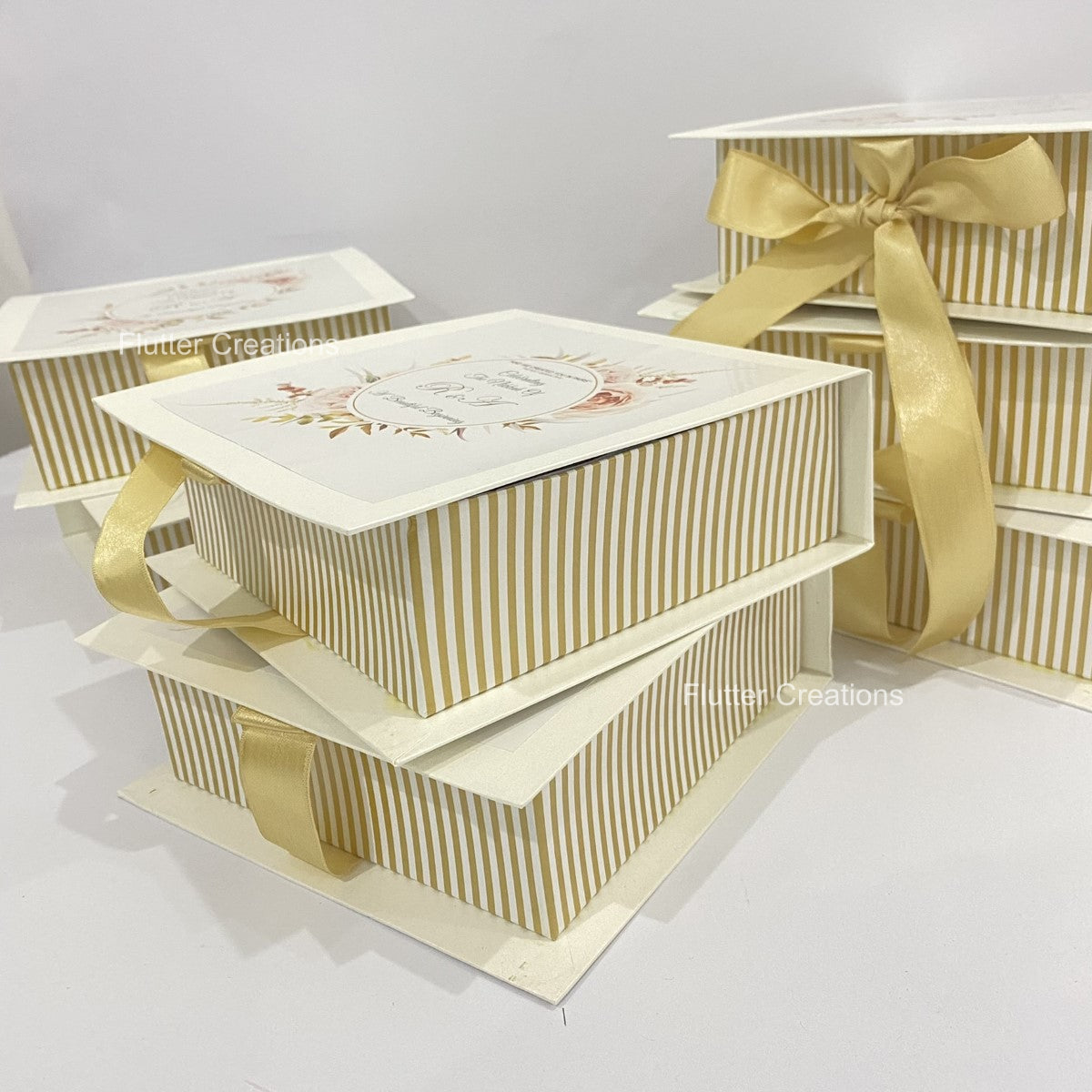 Off white Bookstyle Box with Top Printing