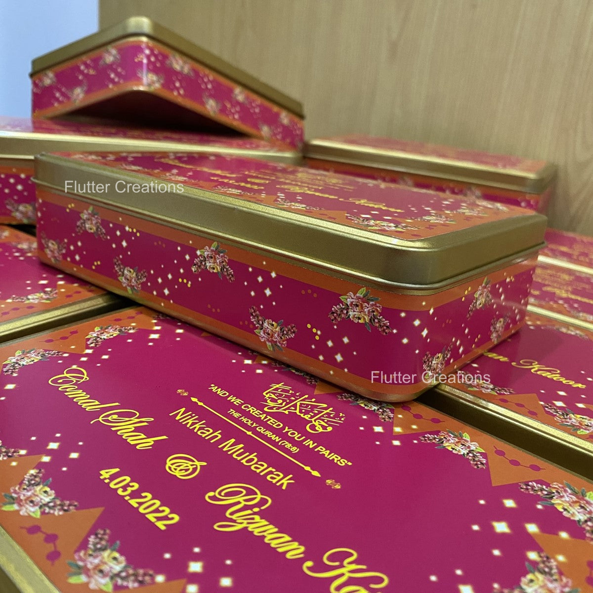 Rectangular Tin Box with customized printing