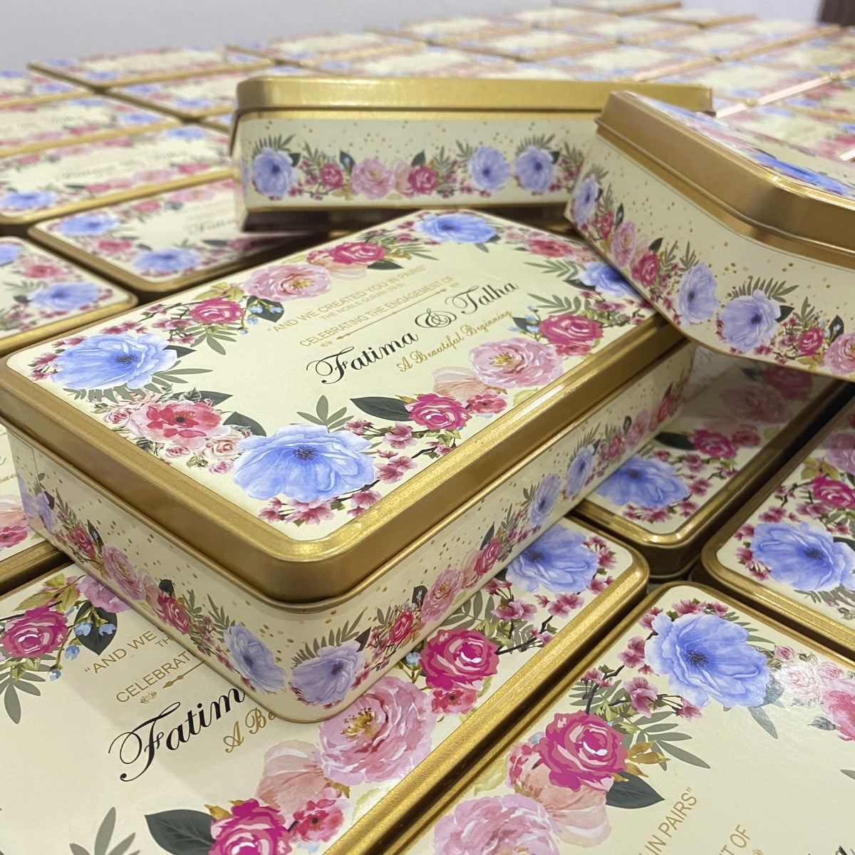 Rectangular Tin Box with customized printing