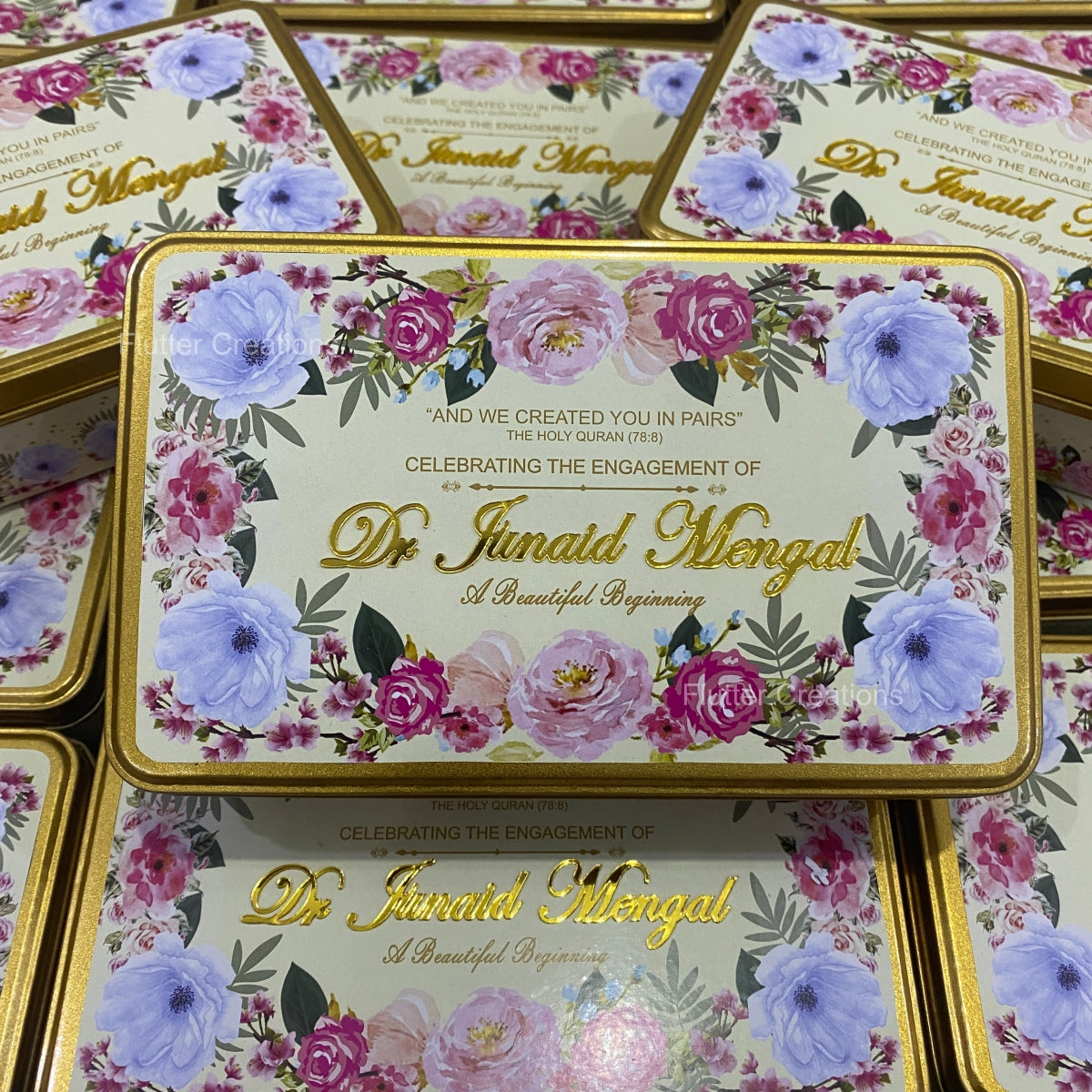 Rectangular Tin Box with customized printing