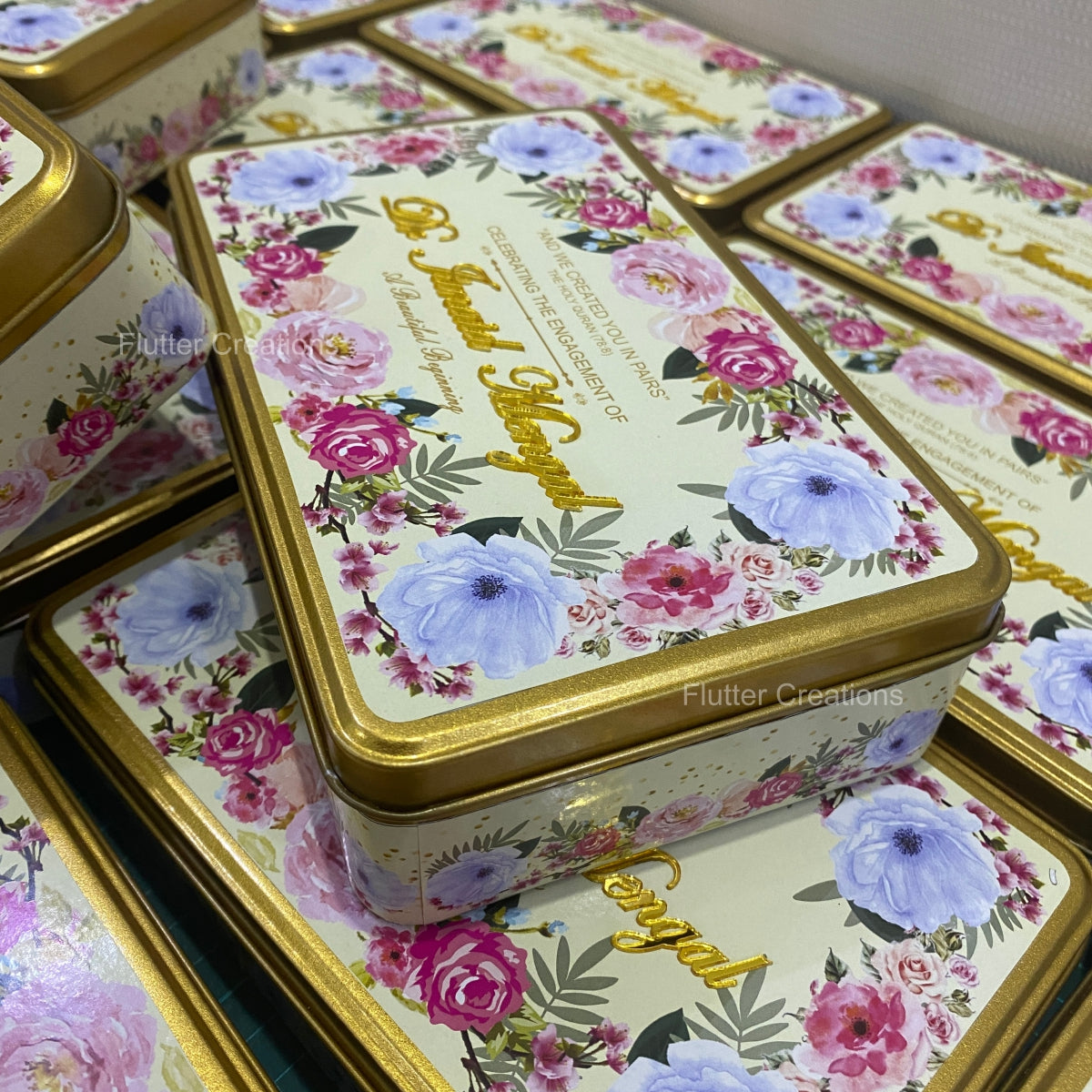 Rectangular Tin Box with customized printing