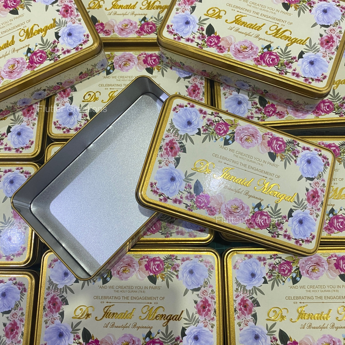 Rectangular Tin Box with customized printing