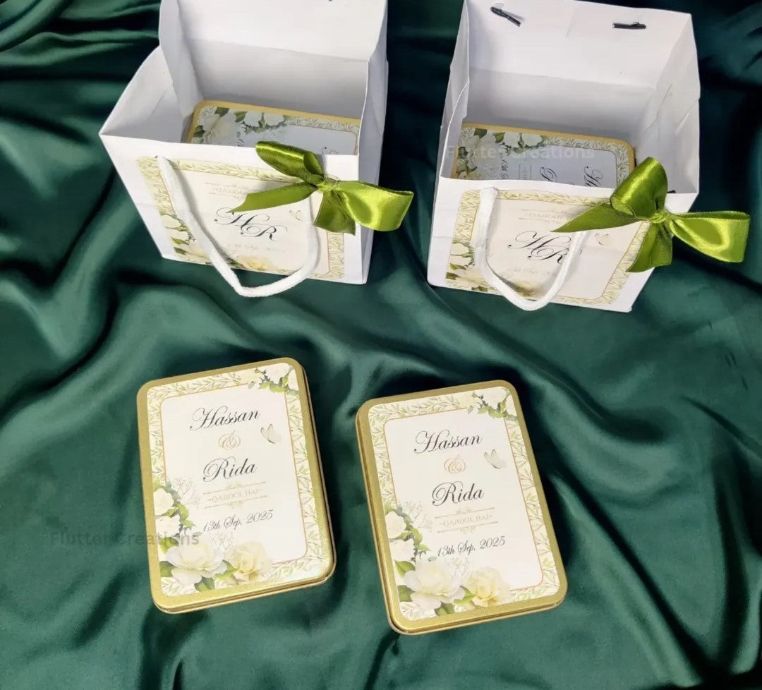 Imported Tin Box with Bag