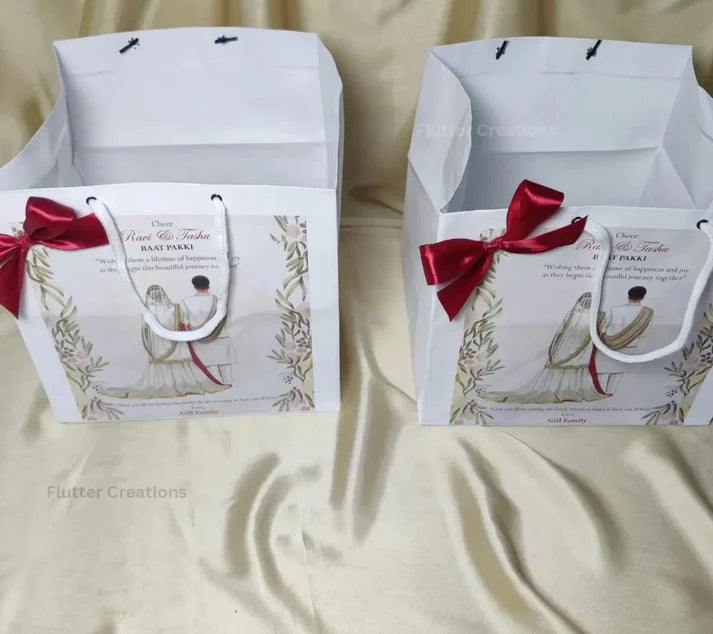 Customized Bags with top printed label (Nikkah)