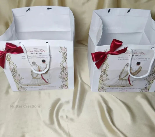 Customized Bags with top printed label (Nikkah)