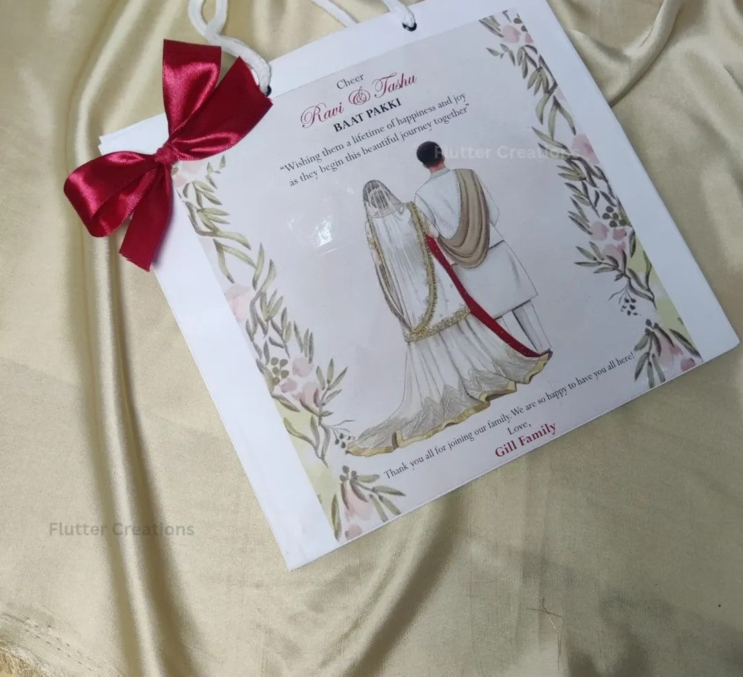 Customized Bags with top printed label (Nikkah)