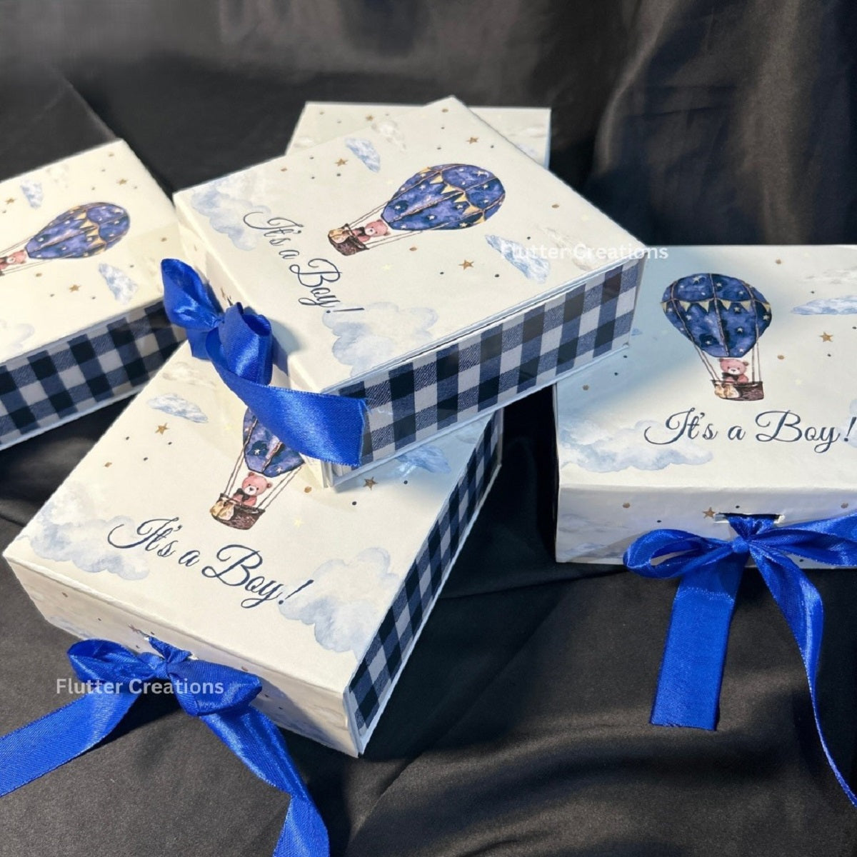 Hot Air Balloon Theme Collapsible Magnetic Baby Boxes