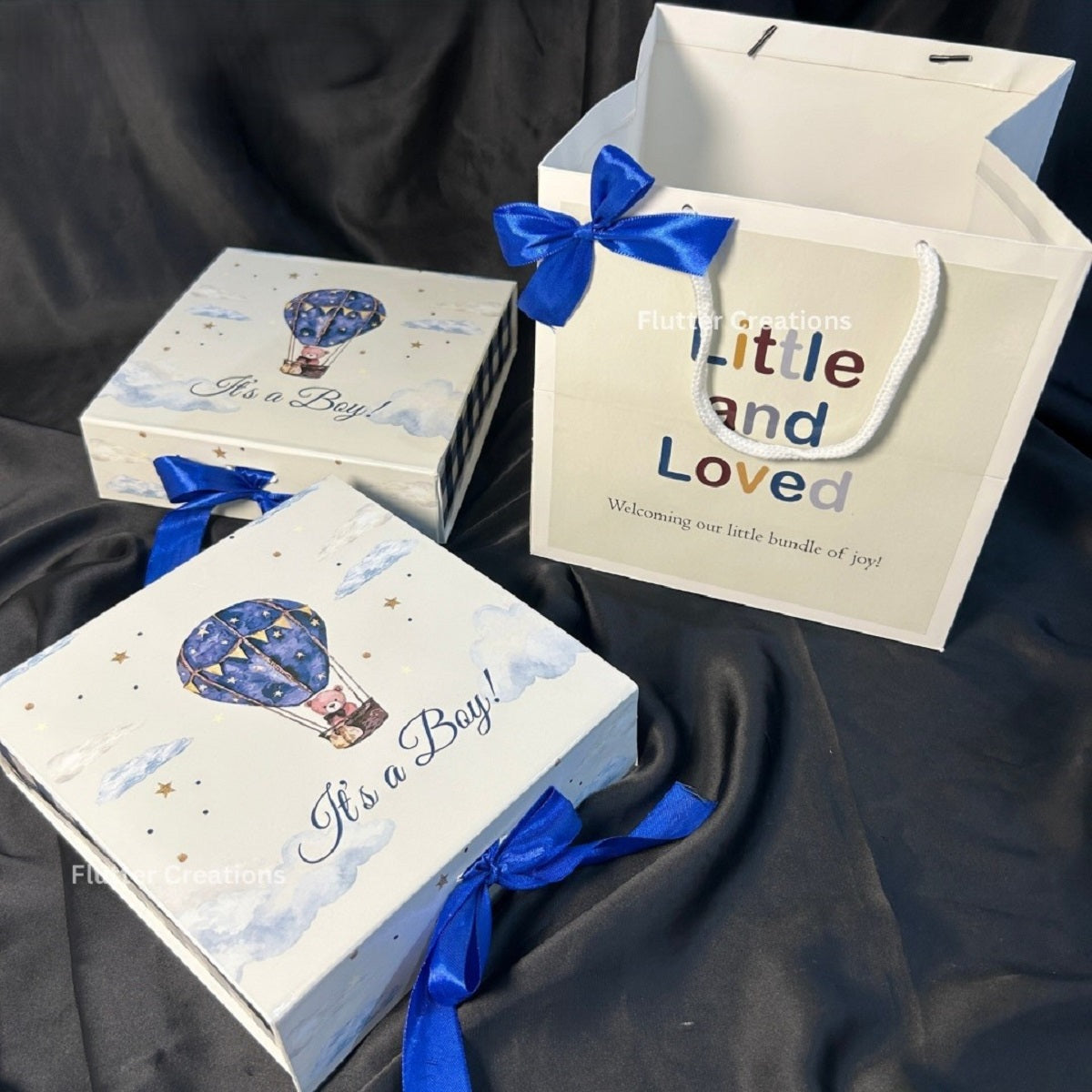 Hot Air Balloon Theme Collapsible Magnetic Baby Boxes