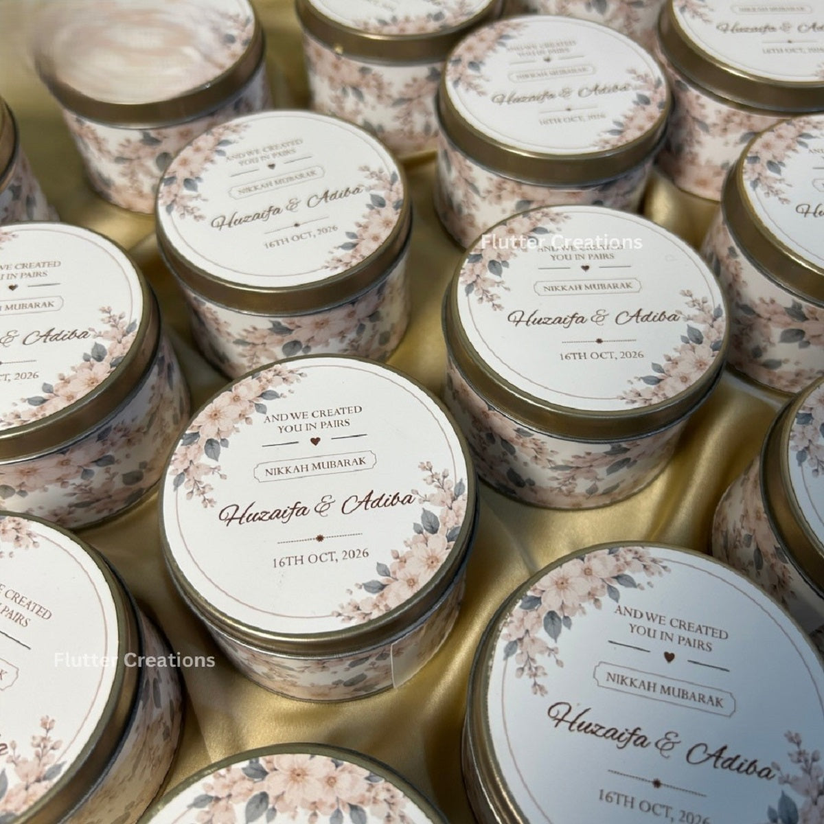 Minimal Floral Design Tin Box