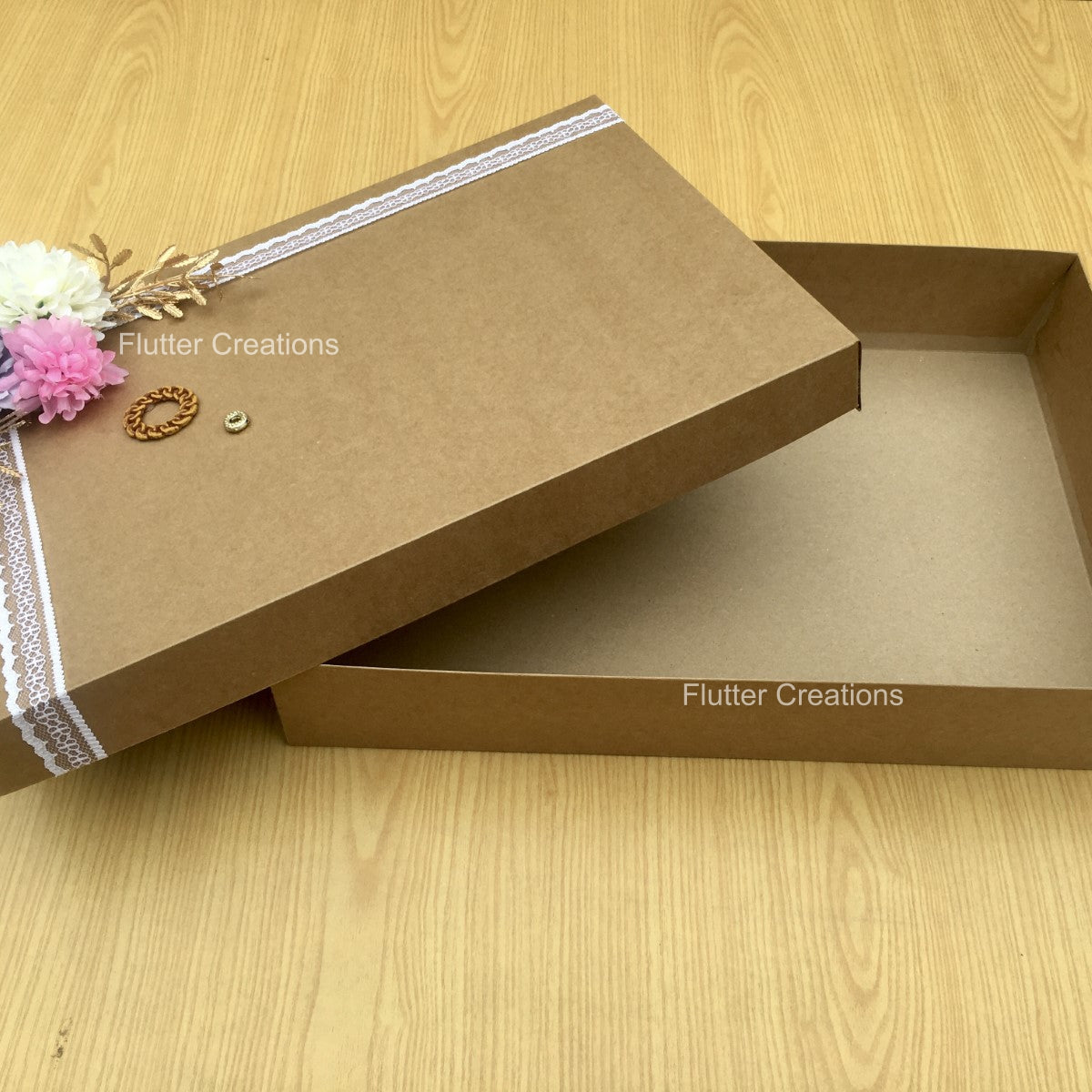 Wedding Jora Box with ribbon & flower – Flutter Creations