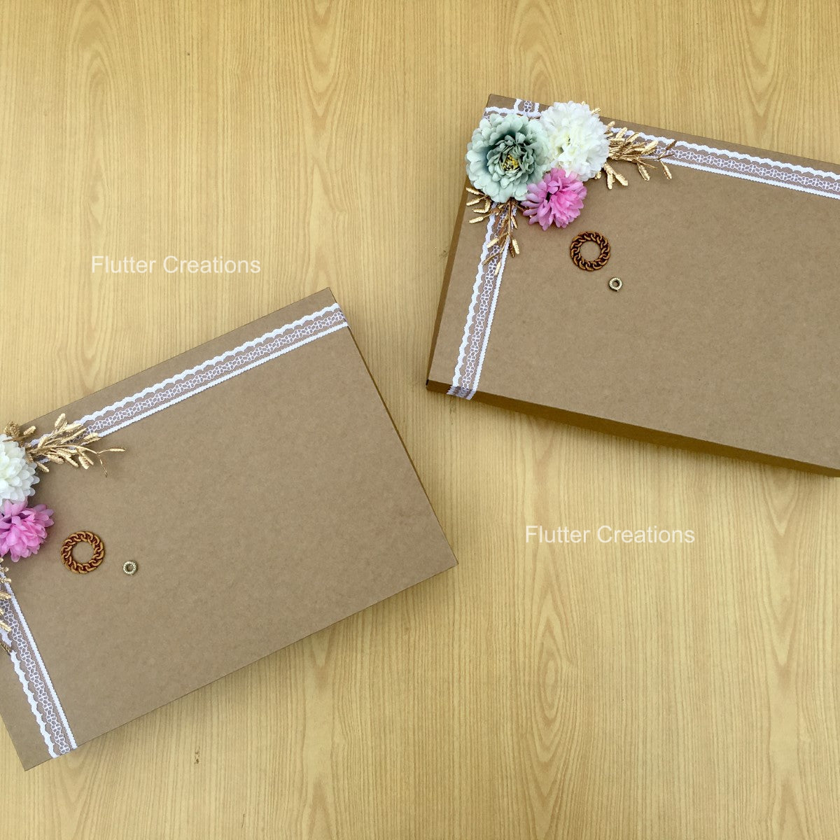 Wedding Jora Box with ribbon & flower