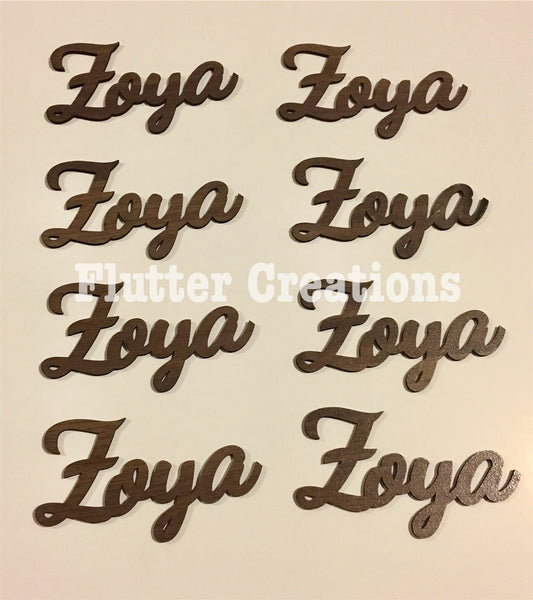 Wooden Name Cutout (Daneen & Zoya)