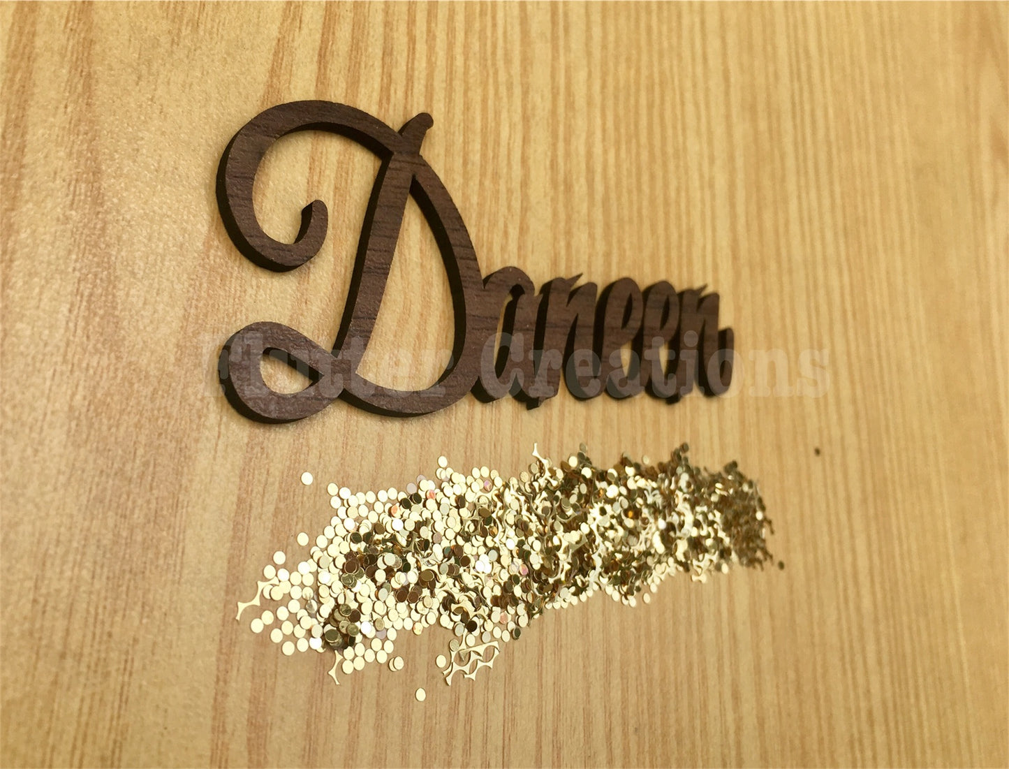 Wooden Name Cutout (Daneen & Zoya)