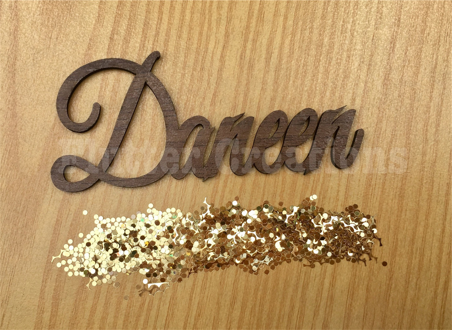 Wooden Name Cutout (Daneen & Zoya)