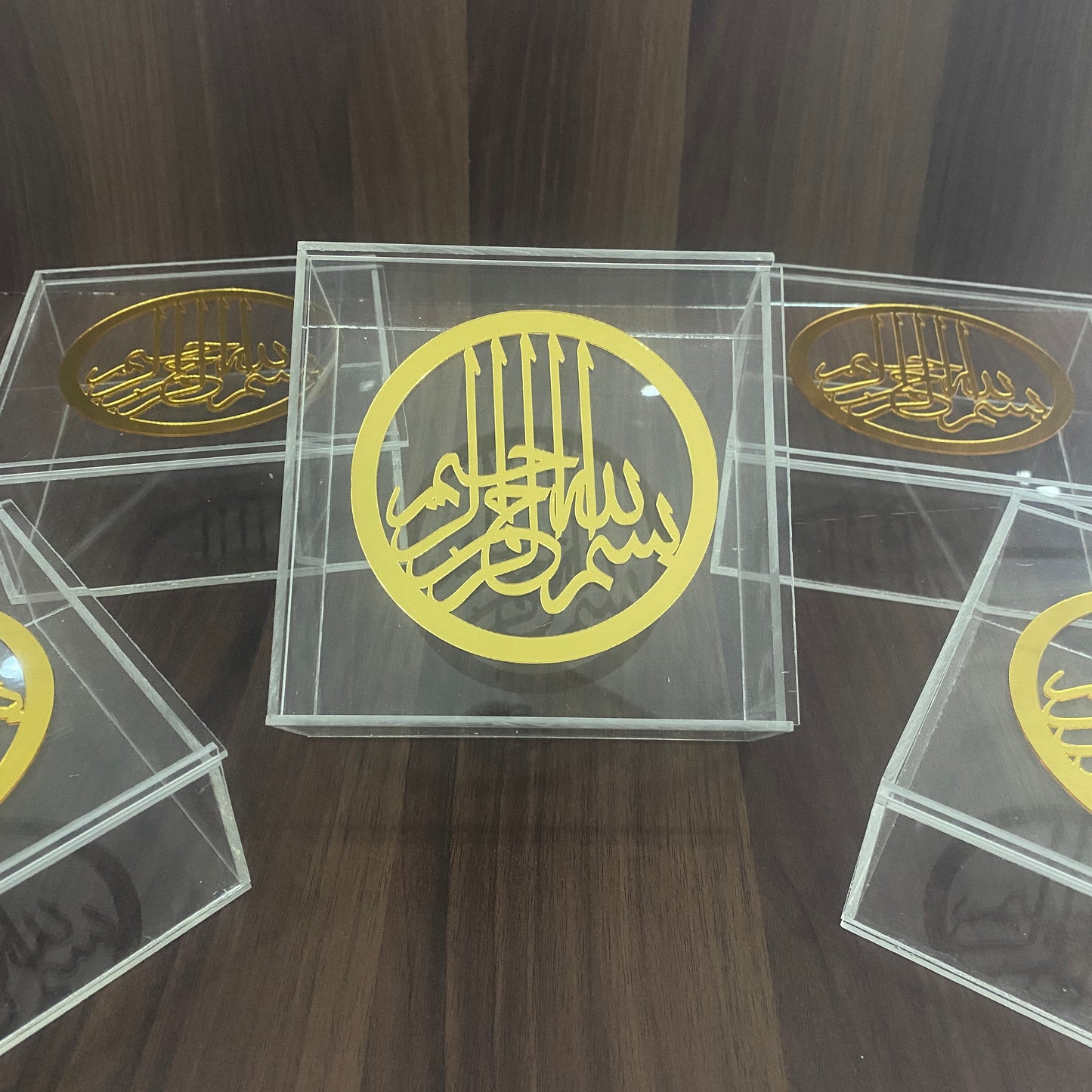 Acrylic Slider Box with Bismillah On top