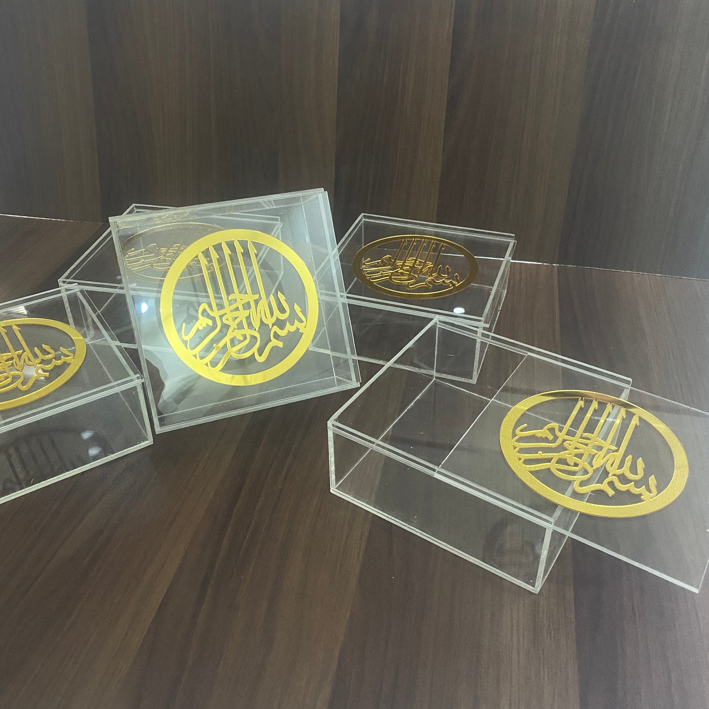 Acrylic Slider Box with Bismillah On top