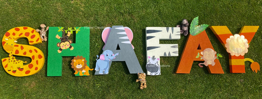 Animal Theme SHAFAY Letter Cutout