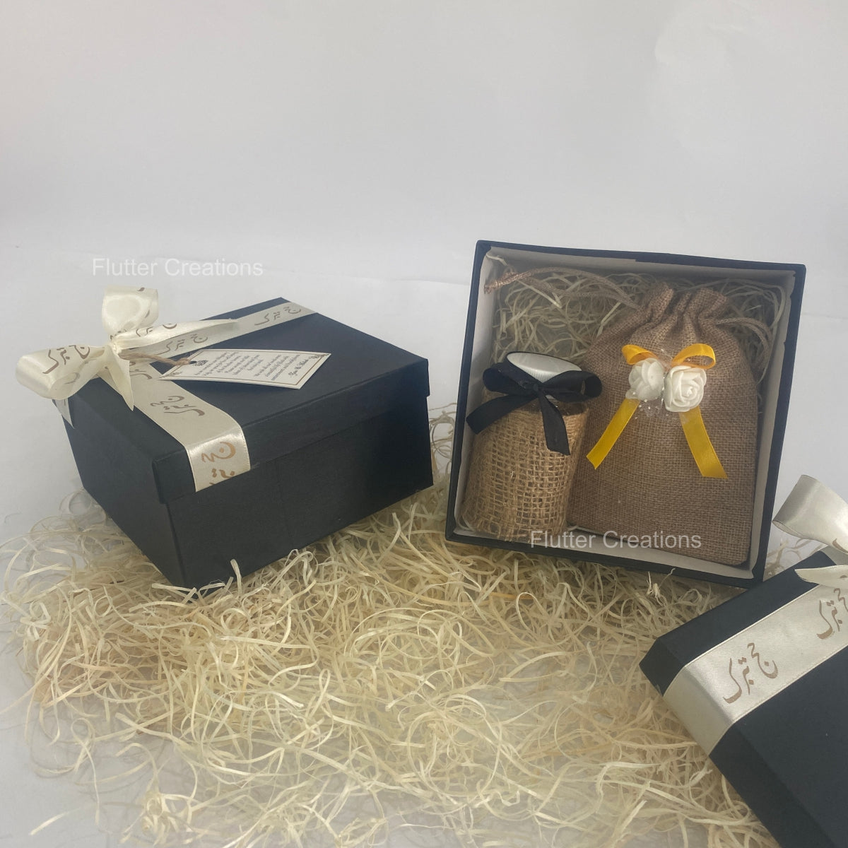 Black Box with Hajj Ribbon & Customized Tag