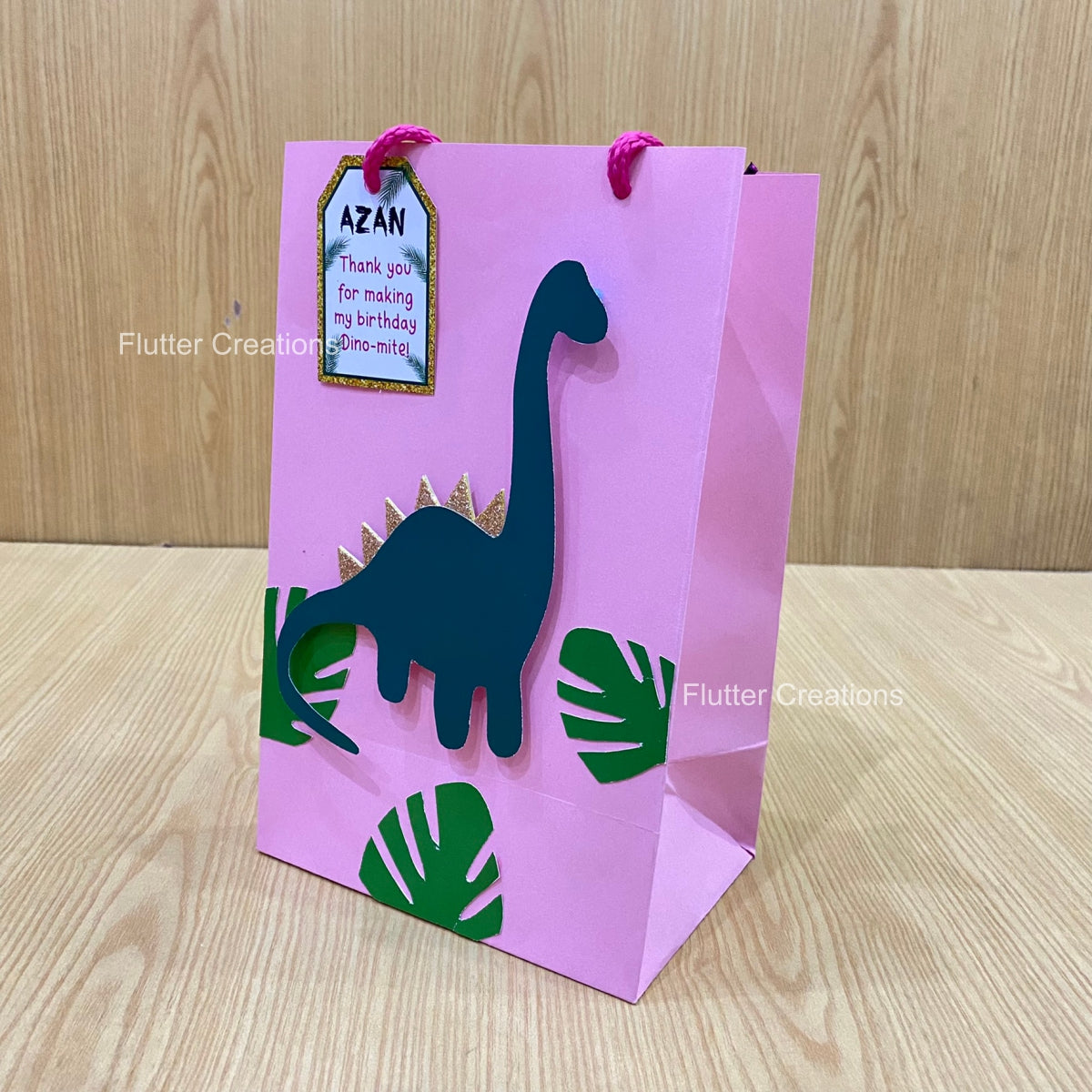 Dinosaur Goody Bags (Light Pink)