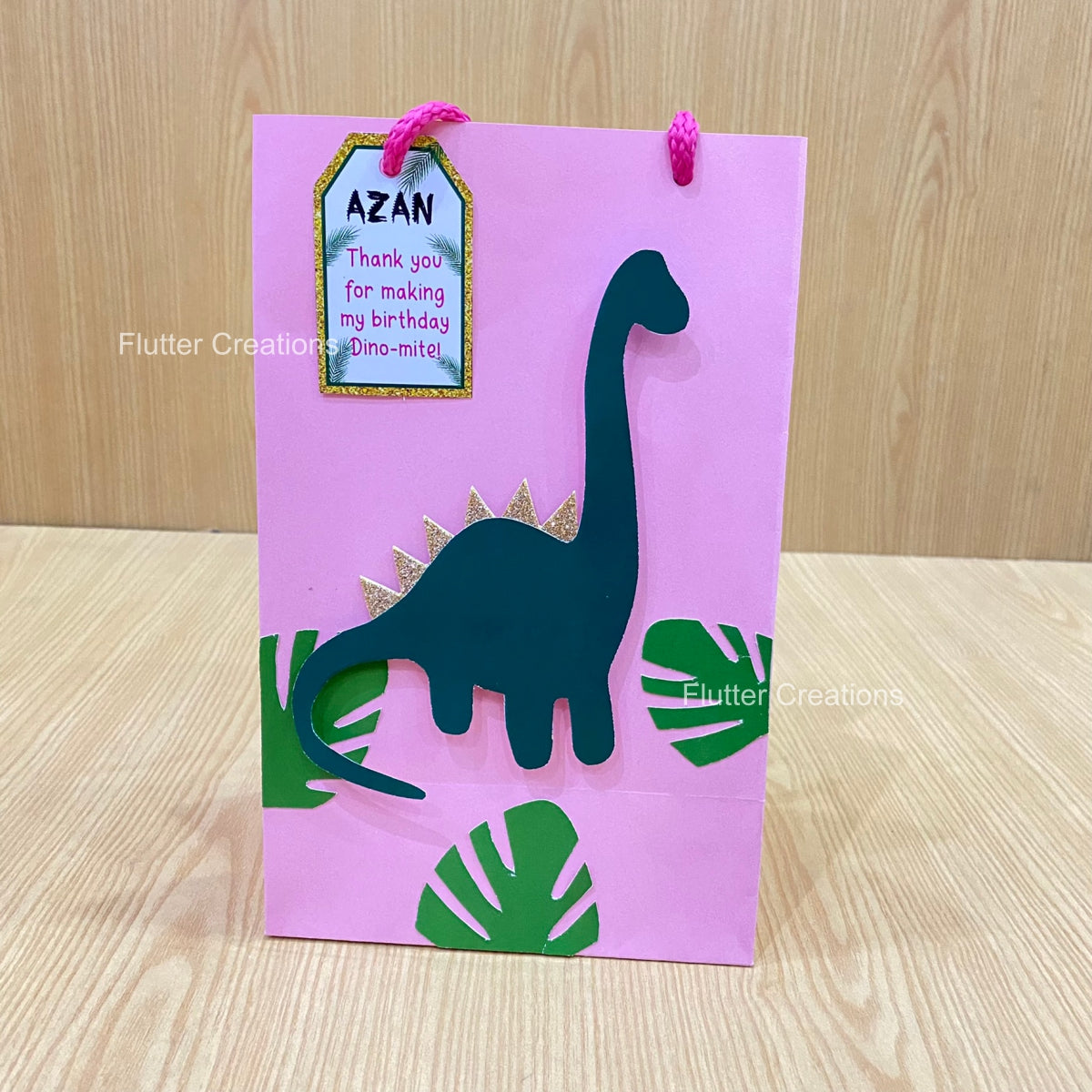 Dinosaur Goody Bags (Light Pink)