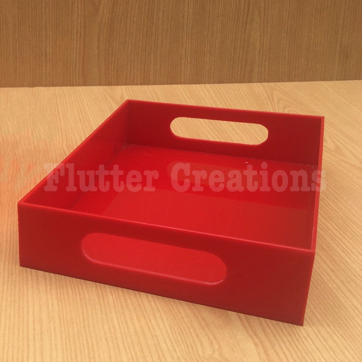 Red (Plain) - Acrylic Tray